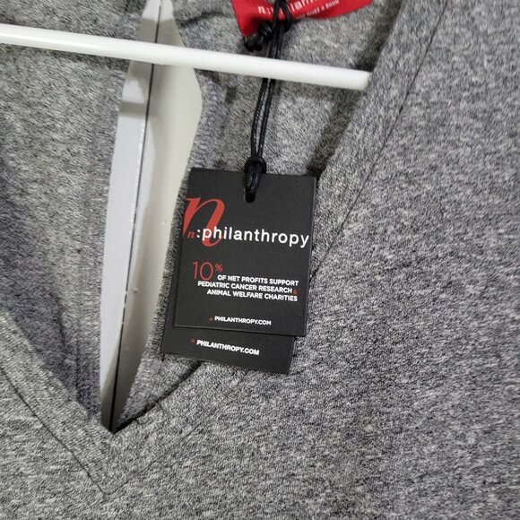 N: PHILANTHROPY Women's SZ XS Distressed Gray Breeze Romper NWT - Picture 5 of 12